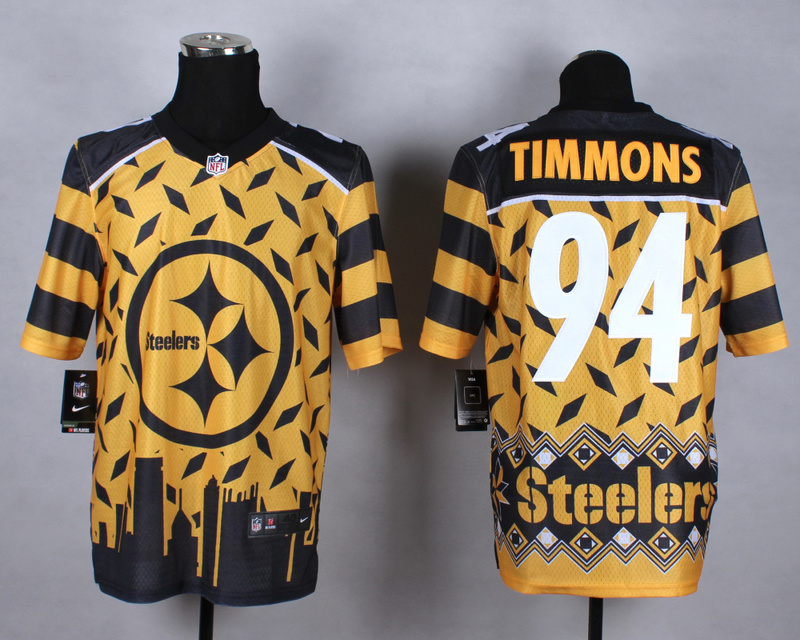 Nike Steelers 94 Timmons Noble Fashion Elite Jerseys