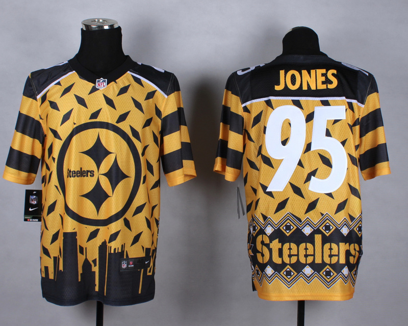 Nike Steelers 95 Jones Noble Fashion Elite Jerseys