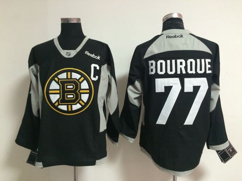Bruins 77 Bourque Black Practice Reebok Jerseys