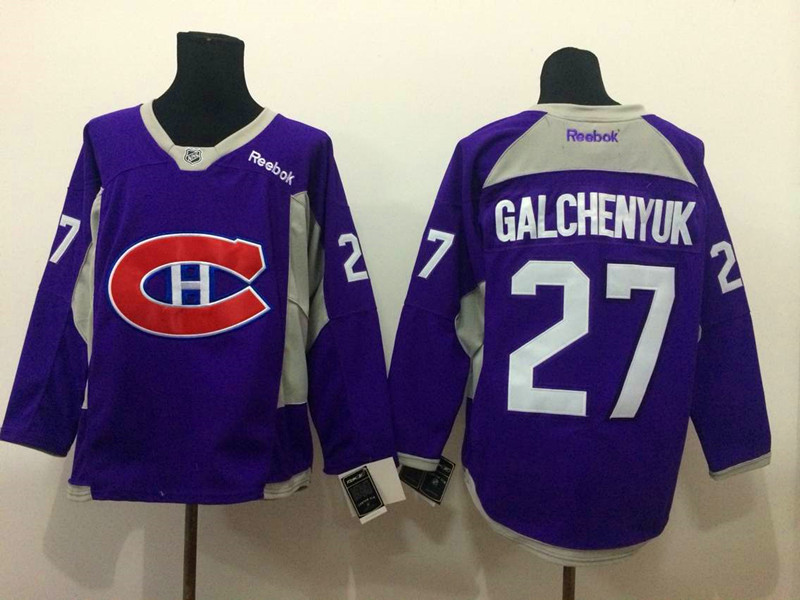 Canadiens 27 Galchenyuk Purple Jerseys
