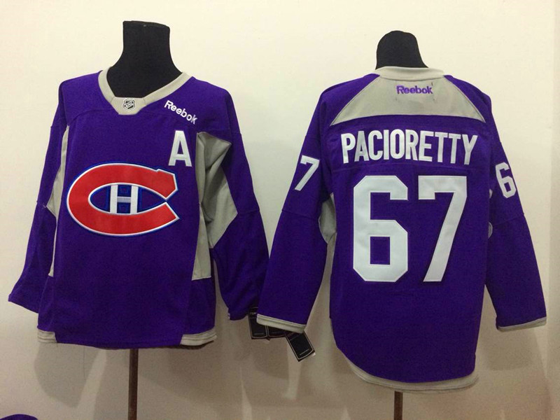 Canadiens 67 Pacioretty Purple Jerseys