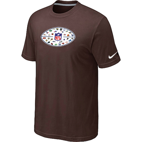 Nike NFL 32 Teams Logo Collection Locker Room T-Shirts Brown