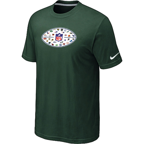 Nike NFL 32 Teams Logo Collection Locker Room T-Shirts D.Green