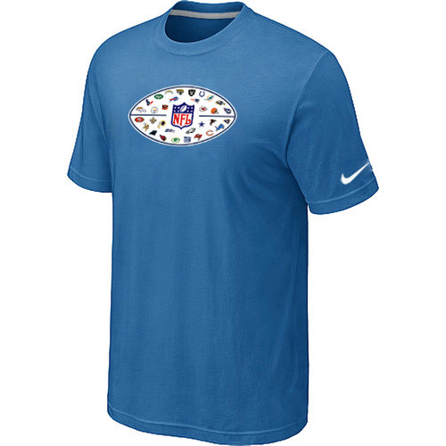 Nike NFL 32 Teams Logo Collection Locker Room T-Shirts L.Blue
