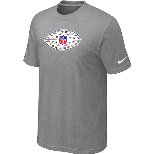 Nike NFL 32 Teams Logo Collection Locker Room T-Shirts L.Grey
