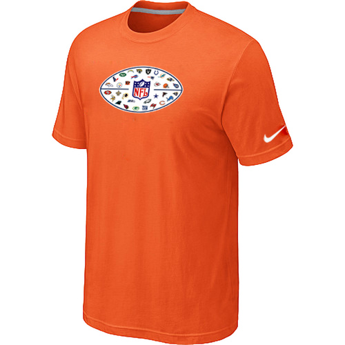 Nike NFL 32 Teams Logo Collection Locker Room T-Shirts Orange