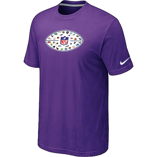 Nike NFL 32 Teams Logo Collection Locker Room T-Shirts Purple