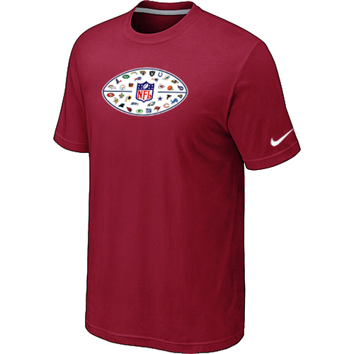 Nike NFL 32 Teams Logo Collection Locker Room T-Shirts Red