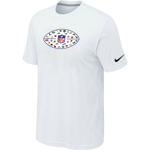 Nike NFL 32 Teams Logo Collection Locker Room T-Shirts White