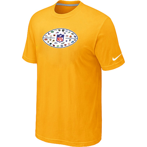 Nike NFL 32 Teams Logo Collection Locker Room T-Shirts Yellow