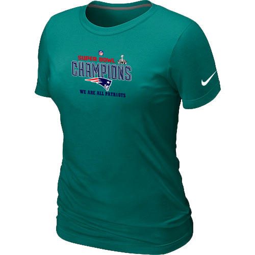 Nike New England Patriots Majestic L.Green Super Bowl XLIX Women T-Shirts