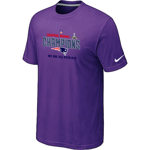 Nike New England Patriots Majestic Purple Super Bowl XLIX T-Shirts