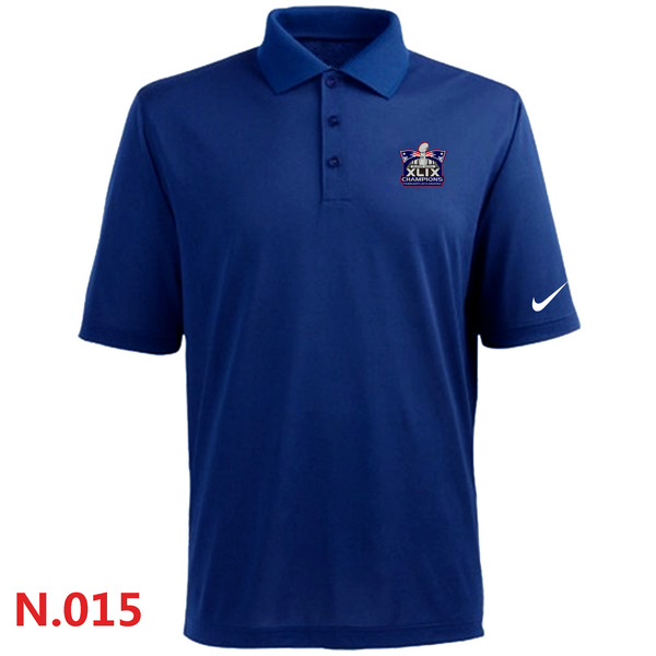 Nike Patriots Majestic Blue Super Bowl XLIX Players Performance Polo