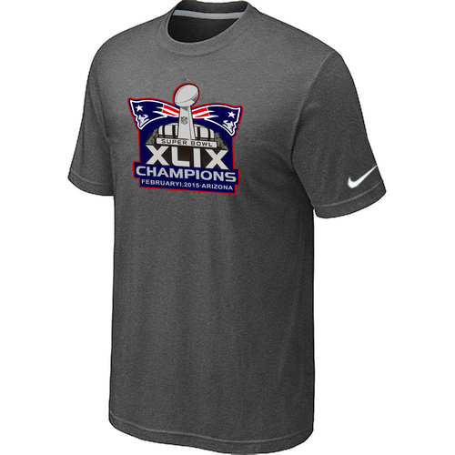 Nike Patriots Majestic D.Grey Super Bowl XLIX Champion Mark T-Shirts