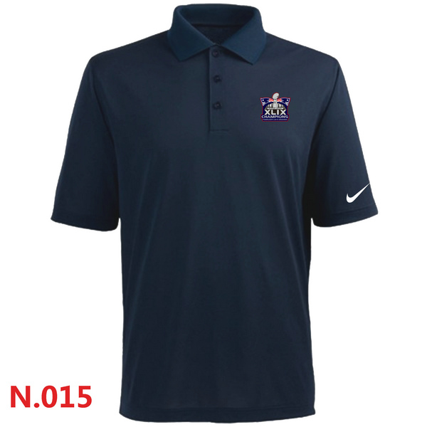 Nike Patriots Majestic Dark Blue Super Bowl XLIX Players Performance Polo