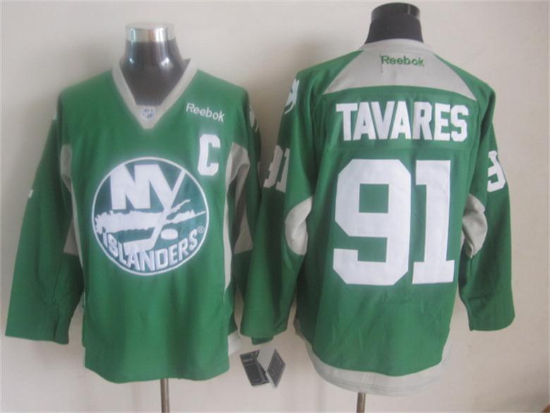 Islanders 91 Tavares Green Jerseys