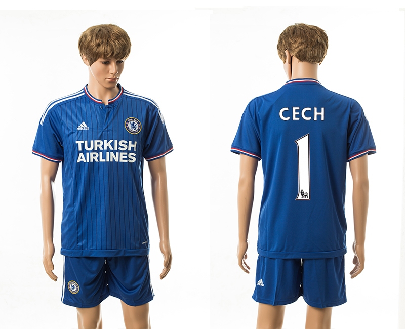 2015-16 Chelsea 1 Cech Home Jerseys