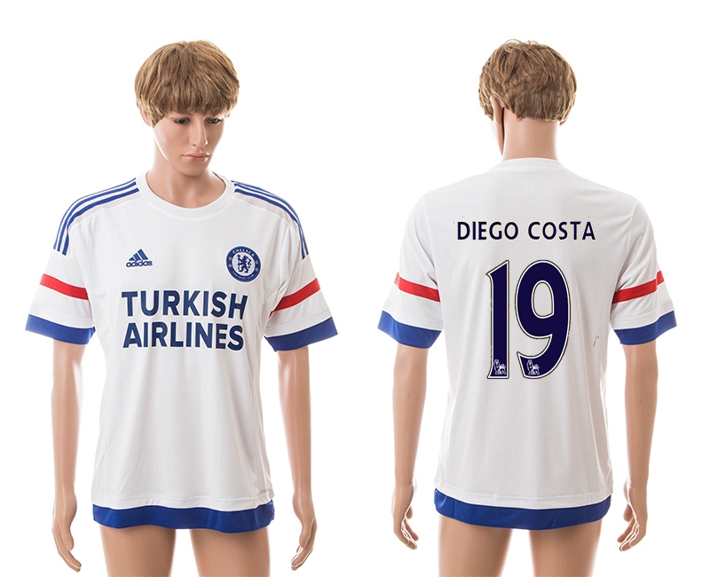 2015-16 Chelsea 19 Diego Costa Away Thailand Jerseys