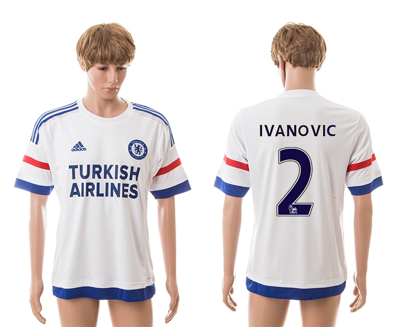2015-16 Chelsea 2 Ivanovic Away Thailand Jerseys
