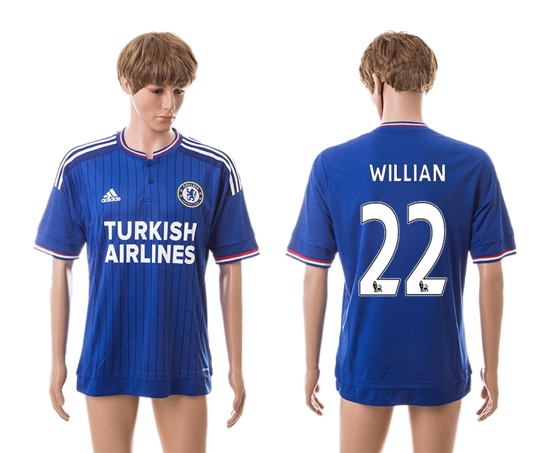 2015-16 Chelsea 22 Willian Home Thailand Jerseys