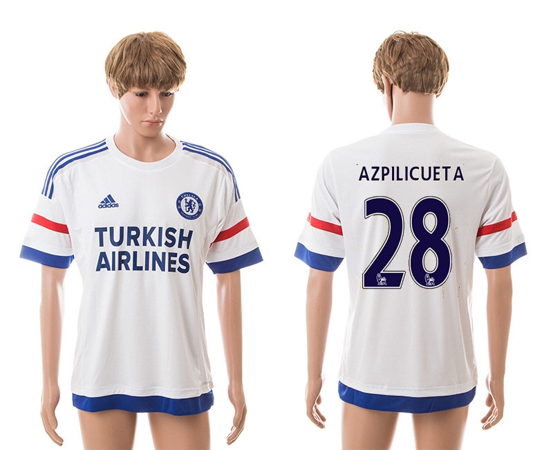 2015-16 Chelsea 28 Azpilicueta Away Thailand Jerseys