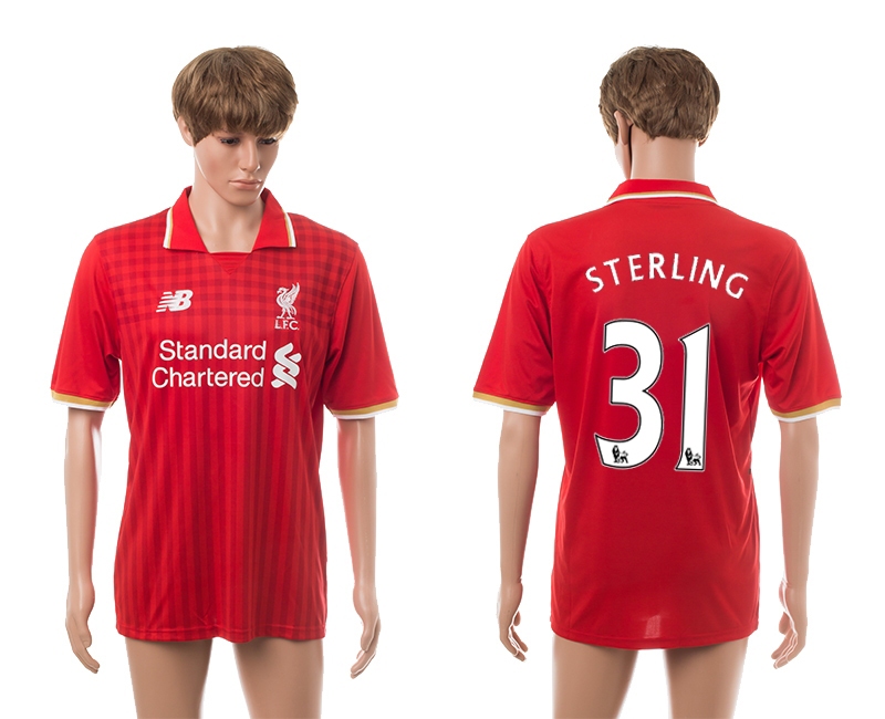 2015-16 Liverpool 31 Sterling Home Thailand Jerseys