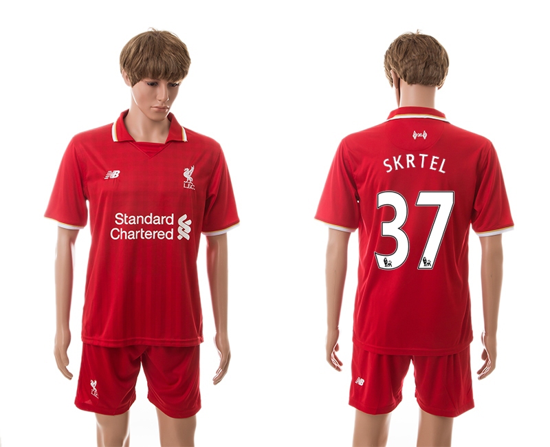2015-16 Liverpool 37 Skrtel Home Jerseys