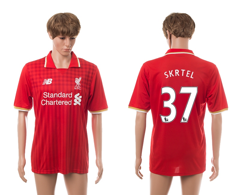 2015-16 Liverpool 37 Skrtel Home Thailand Jerseys