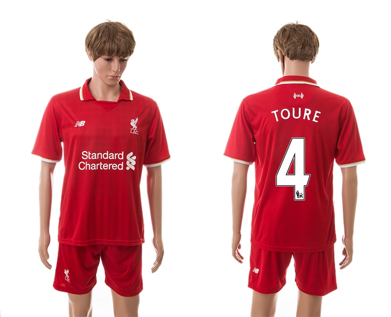 2015-16 Liverpool 4 Toure Home Jerseys