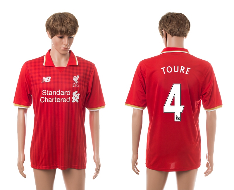 2015-16 Liverpool 4 Toure Home Thailand Jerseys