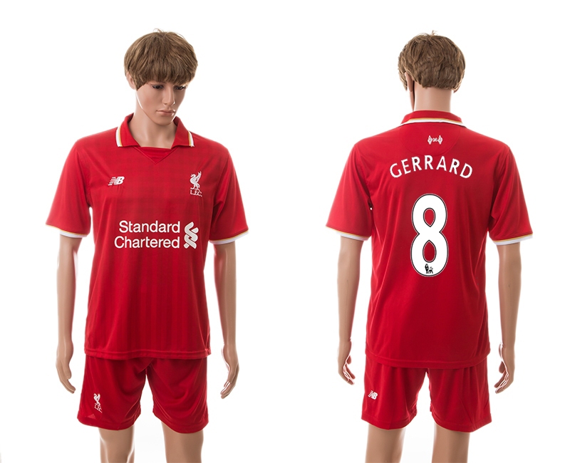 2015-16 Liverpool 8 Gerrard Home Jerseys