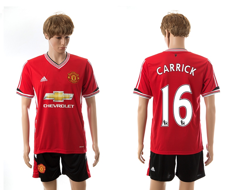 2015-16 Manchester United 16 Carrick Home Jerseys