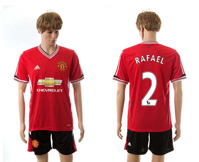 2015-16 Manchester United 2 Rafael Home Jerseys