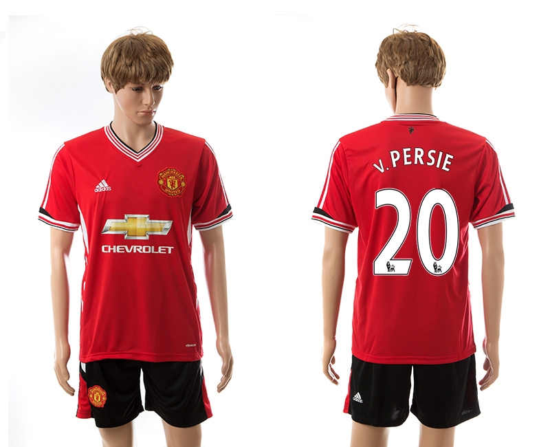 2015-16 Manchester United 20 V.Persie Home Jerseys