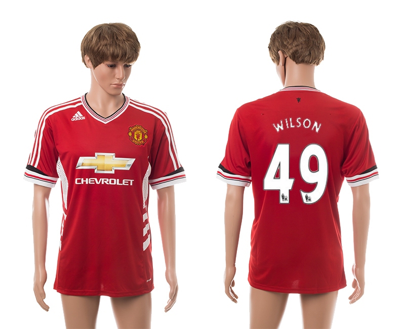2015-16 Manchester United 49 Wilson Home Thailand Jerseys