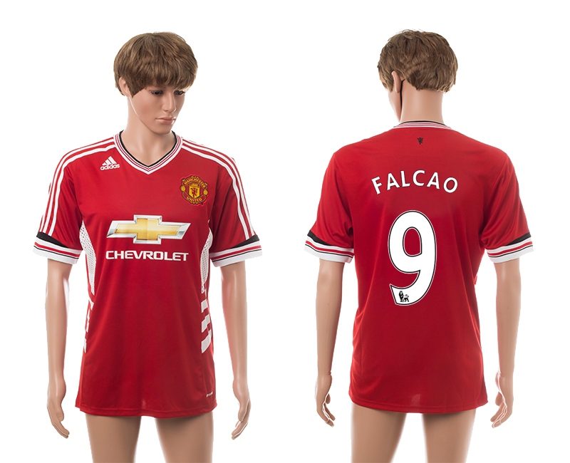 2015-16 Manchester United 9 Falcao Home Thailand Jerseys