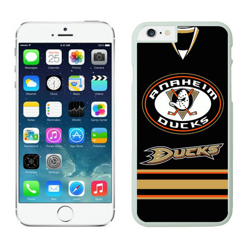 Anaheim Ducks iPhone 6 Cases White - Click Image to Close