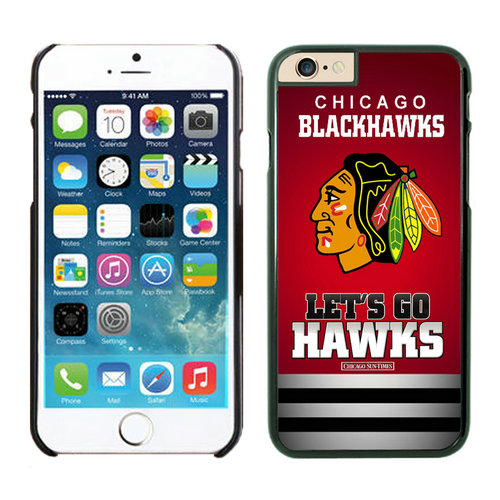 Chicago Blackhawks iPhone 6 Cases Black04