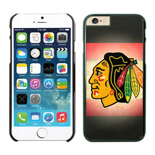 Chicago Blackhawks iPhone 6 Cases Black07 - Click Image to Close