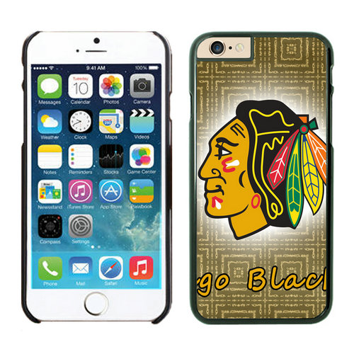 Chicago Blackhawks iPhone 6 Cases Black08 - Click Image to Close