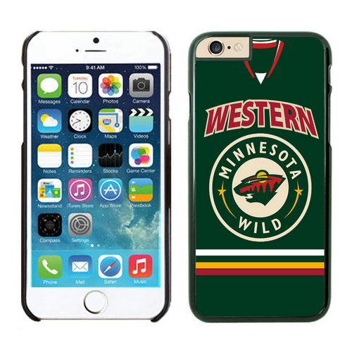 Minnesota Wild iPhone 6 Cases Black02 - Click Image to Close
