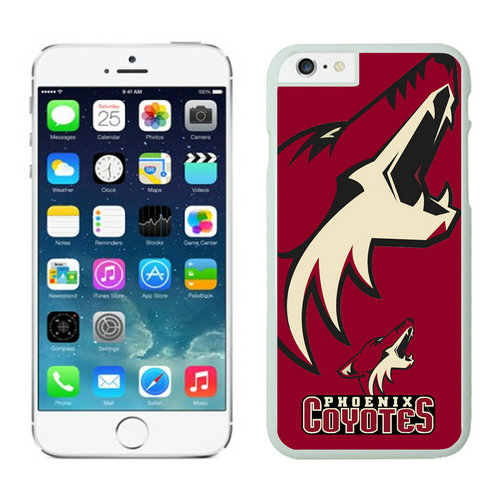 Phoenix Coyotes iPhone 6 Cases White - Click Image to Close