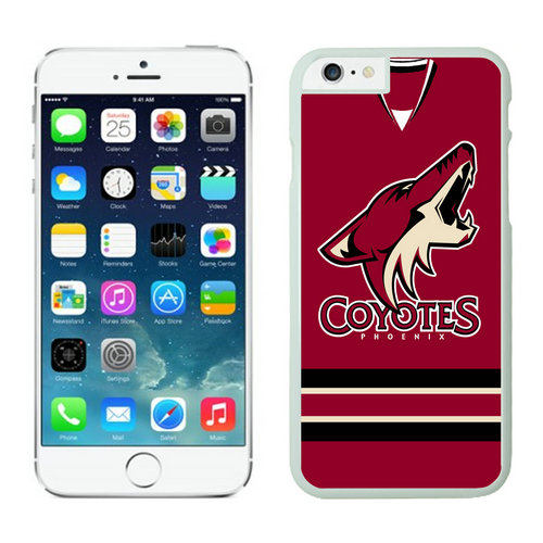 Phoenix Coyotes iPhone 6 Cases White04 - Click Image to Close