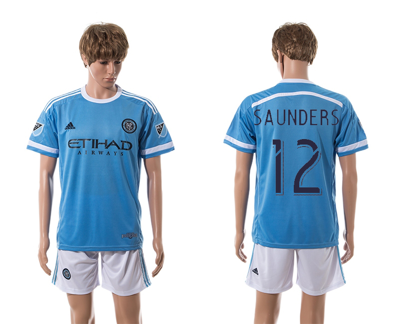 2015-16 New York City FC 12 Saunders Home Jersey