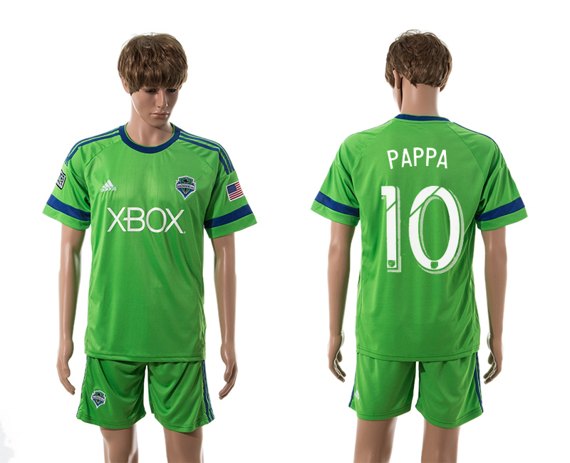 2015-16 Seattle Sounders 10 Pappa Home Jersey