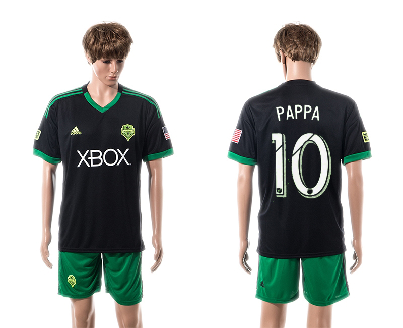 2015-16 Seattle Sounders 10 Pappa Third Away Jersey