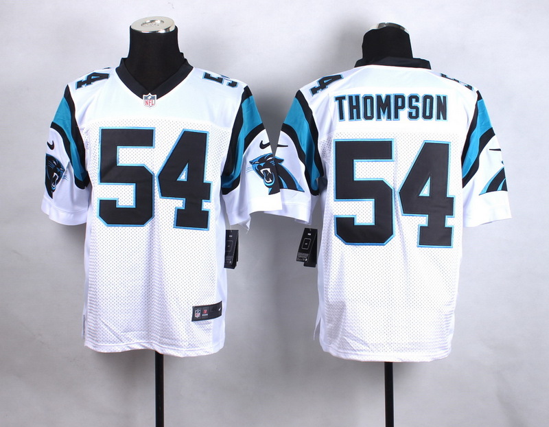 Nike Panthers 54 Shaq Thompson White Elite Jersey