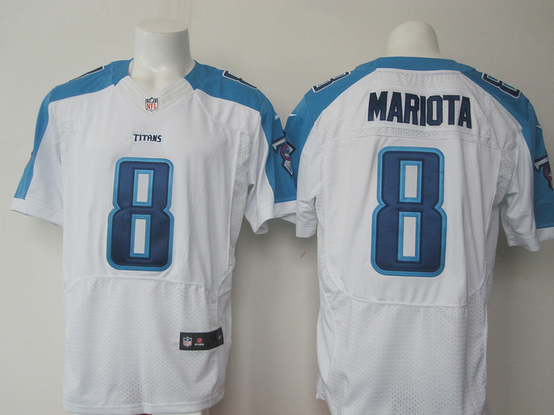 Nike Titans 8 Marcus Mariota White Elite Jersey Nike Titans 8 Marcus Mariota White Elite Jersey