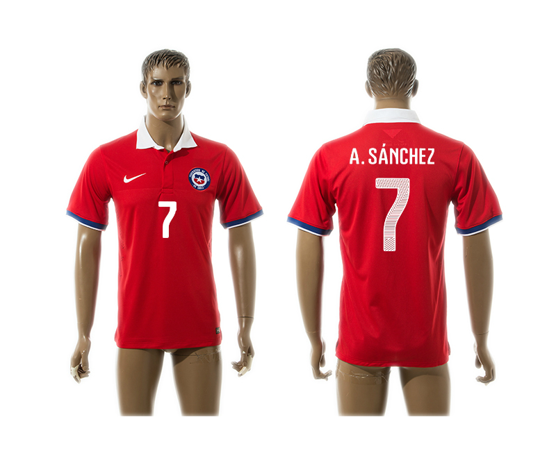2015-16 Chile 7 A.Sanchez Home Thailand Jersey