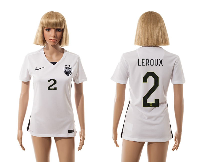 2015-16 USA 2 Leroux Home Women Jersey